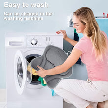 Carica l&#39;immagine nel visualizzatore di Gallery, Amzeeniu Cuscino da Bagno,Cuscino per Vasca da Bagno 4D Air Mesh con 6 Ventose,Cuscini Poggiatesta da Vasca per Vasca da Bagno Cuscino,Home Spa per Collo della Vasca E Supporto per La Schiena Grigio