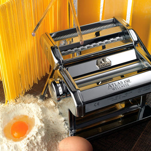 Marcato Classic Atlas AT-150-CLS Macchina per la Pasta 40x30x20 cm, Argento - Ilgrandebazar