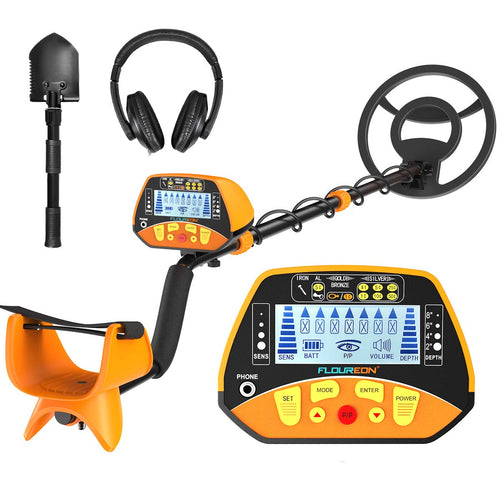 FLOUREON Metal Detector Professionale Funzione Pinpointer 3 Mode 3028 black - Ilgrandebazar
