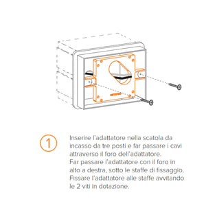 Netatmo NTA-SCA , Adattatore Scatola Incasso 3 posti per il Termostato...