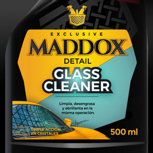 Maddox Detail - Glass Cleaner - Pulitore vetri tripla azione: 500 ml, Nero - Ilgrandebazar