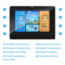 Carica l&#39;immagine nel visualizzatore di Gallery, Powcan Stazione Meteo Automatica Digitale Wireless Meteorologica con Ampio...