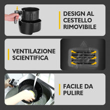 Carica l&#39;immagine nel visualizzatore di Gallery, VPCOK Friggitrice ad Aria Calda con 6 Diversi Programmi di Cottura, Friggitrice ad Aria Senza Olio, Air Fryer Multifunzione 3,5 L, 1500 W Airfryer con LED Touch Screen Senza BPA&amp;PFOA