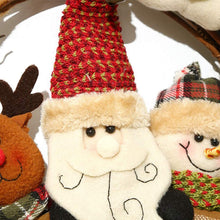 Carica l&#39;immagine nel visualizzatore di Gallery, Ghirlanda Natalizia per Porta,Decorazioni da Appendere Cervi Pupazzo di Neve di Babbo Natale,Porta Ciondolo in Rattan Natalizio Appeso,Forniture per la Disposizione della Scena del Battente Pendente