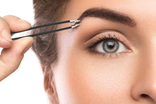 Carica l&#39;immagine nel visualizzatore di Gallery, Pinzette Sopracciglia Professionali Acciaio - Mancia Migliorata 1 pezzo, Nero