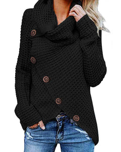 kenoce Maglione Donna Collo Alto Casual Pullover Manica Lunga... - Ilgrandebazar