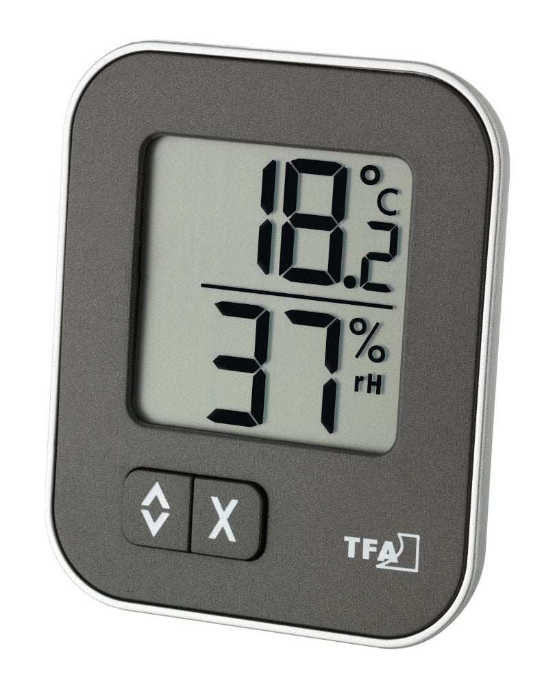 TFA Dostmann digitale termo-igrometro Moxx Confezione da 1, anthracite - Ilgrandebazar