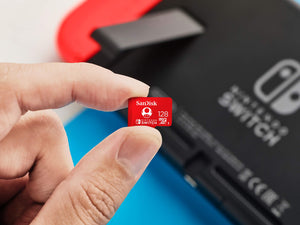 SanDisk MicroSDXC UHS-I Scheda per Nintendo Switch 128 128 GB, Rosso (Red)
