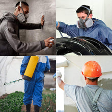 Carica l'immagine nel visualizzatore di Gallery, NASUM Faccia Copertina, per Verniciatura a Spruzzo, Polvere, Levigatura a Macchina, Formaldeide Protezione (Grigio)