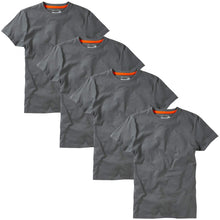 Carica l&#39;immagine nel visualizzatore di Gallery, Charles Wilson Confezione da 4 T-Shirt Girocollo Semplice (Large, L, Graphite - Ilgrandebazar