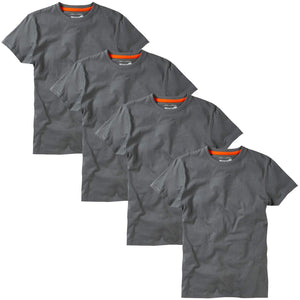 Charles Wilson Confezione da 4 T-Shirt Girocollo Semplice (Large, L, Graphite - Ilgrandebazar