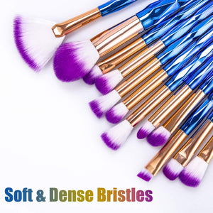 Pennelli da Trucco, 20 Pezzi Set di Make Up Fondotinta Cipria... - Ilgrandebazar