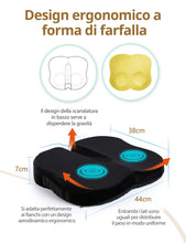 Carica l'immagine nel visualizzatore di Gallery, Cuscino Seduto Ortopedico per Coccige in Schiuma a Memoria, Cuscino Sedia di TravelEase per il Sollievo dal Dolore Lombare e Coccige Sciatiche, Adatto per Sedia da Ufficio, Seggiolino Auto(Nero)