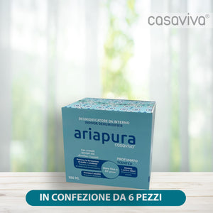 Deumidificatore a Base di Cristalli Idrofili 6 Pack da 500ml Ariapura, con Aromaterapia 2023, Dispositivo di Rimozione Condensa, Assorbiumidità, Muffa, per Cucina, Guardaroba, Scarpiere, Bagno