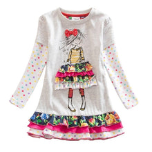 Carica l&#39;immagine nel visualizzatore di Gallery, VIKITA Vestito Ricamo Floral Manica Lunga Cotone Bambina LH3660 7T - Ilgrandebazar