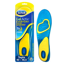 Carica l'immagine nel visualizzatore di Gallery, Scholl Solette Scarpe Quotidiane Gel Activ Everyday per Uomo, 40-46.5 EU, 1 Paio 40-46 Uomo