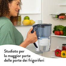 Carica l'immagine nel visualizzatore di Gallery, Aqua Optima Oria Caraffa Filtro Acqua e Cartucce Filtro Acqua 6 x 30 Giorni Evolve+, capacità 2,8 litri, per Riduzione di Microplastiche, Cloro, Calcare e Impurità, Blu