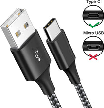 Carica l'immagine nel visualizzatore di Gallery, AVIWIS Cavo USB C [4 Pezzi, 0.5M+1M+2M+3M] Nylon Cavo USB Type C Ricarica Rapida e Trasmissione Compatibile per Samsung Galaxy S20 S10 S9 S8 A50, Huawei P30 P20 P10 Mate 30, Xiaomi
