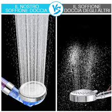 Carica l'immagine nel visualizzatore di Gallery, Newdora Soffione Doccia Ad Alta Pressione,Soffione Per Doccia Universale Dimensione Collegare, Risparmio Idrico Alta Pressione Massaggio SPA,3 Mode Doccia Ammorbidisce l'acqua Dura