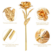 Carica l&#39;immagine nel visualizzatore di Gallery, ETEREAUTY 24K Placcato Rosa Regalo, Artificiale Placcata con D&#39;oro - Ilgrandebazar