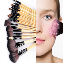 Carica l&#39;immagine nel visualizzatore di Gallery, Pennelli Make Up,Cadrim 24 pezzi Set di pennelli professionali per Madera - Ilgrandebazar