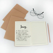 Carica l&#39;immagine nel visualizzatore di Gallery, VEESUN Blocco Note A5 Set da 10, Quaderno Schizzi per A5/10Pcs, Beige.