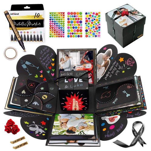 int!rend Regalo Foto Box | Set scatola fotografica e 10 marcatori, scatola... - Ilgrandebazar