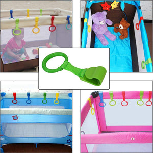 Rovtop 10 Pezzi Anelli Box Bambini, per Culla 9 CM di Diametro, Verde - Ilgrandebazar