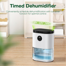 Carica l'immagine nel visualizzatore di Gallery, CONOPU DH-CS02 Deumidificatore Portatile, 2300 ml, Per Camera da Letto, Sbrinamento Automatico, Spegnimento Automatico, Controllo dell'umidità in 3 Modalità, Bianco