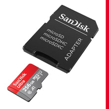 Carica l&#39;immagine nel visualizzatore di Gallery, SanDisk 256GB Ultra scheda microSDXC + adattatore SD fino a 150 MB/s con prestazioni app A1 UHS-I Class 10 U1