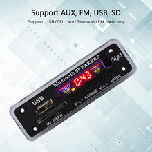 Carica l'immagine nel visualizzatore di Gallery, Exliy Scheda di decodifica Altoparlanti, Schermo a 4 Colori SDM01BT + U-DX Bluetooth 5.0 MP3 FM Ape Modulo Scheda di decodifica FLAC, Supporto MP3/WMA/WAV/FLAC/APE(Nero)