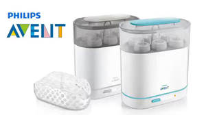 Philips Avent SCF284/02 Sterilizzatore 3 in 1 Elettrico a Vapore, Bianco - Ilgrandebazar