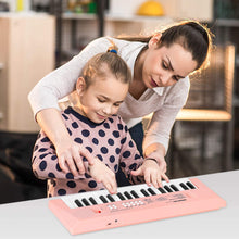 Carica l&#39;immagine nel visualizzatore di Gallery, Mini Tastiera Pianoforte per Bambini, 37 Tasti Tastiera Elettronica Musicale Portatile Multifunzione con Microfono Giocattoli Musicali Educativi Regali per 3-8 Anni Ragazze Ragazzi Principianti(Rosa