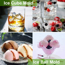Carica l&#39;immagine nel visualizzatore di Gallery, solawill Stampo Ghiaccio, Stampi per Ghiaccio in Silicone 45 mm Palla di Ghiaccio 50mm Stampo Cubetti Ghiaccio Senza BPA Vaschetta Ghiaccio per Birra Whisky Cocktail Drink Candy Budino Latte Succo