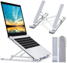 Carica l&#39;immagine nel visualizzatore di Gallery, Babacom Supporto PC Portatile, 9-Levels Regolabile Raffreddamento Supporto Laptop, Alluminio Ventilato Porta PC, Leggero Notebook Riser Compatibile con MacBook PRO Air, Altri 10-15,6” Laptop