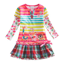 Carica l&#39;immagine nel visualizzatore di Gallery, VIKITA Vestito Ricamo Floreale Manica Lunga Casuale Cotone Bambina L323 5T - Ilgrandebazar