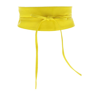 FASHIONGEN - cintura di finta pelle Obi MICA - Cammello, S-M - Ilgrandebazar