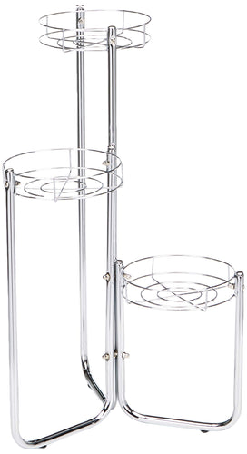 Haku Möbel 51288 Colonna di Fiori, 60 x 34 x 34 cm 60 x 34 x 34 cm, Argento - Ilgrandebazar