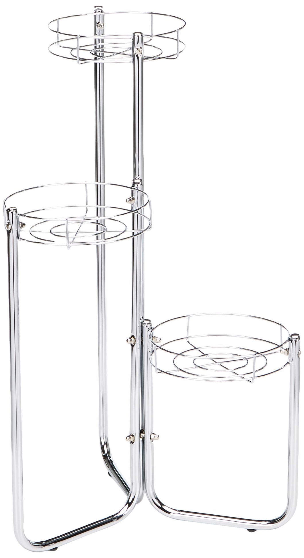 Haku Möbel 51288 Colonna di Fiori, 60 x 34 x 34 cm 60 x 34 x 34 cm, Argento - Ilgrandebazar