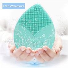Carica l&#39;immagine nel visualizzatore di Gallery, 【Sunmay Leaf】SUNMAY Spazzola Viso Pulizia Silicone, Massaggiatore Elettrico del viso Impermeabile Detergente viso e Esfoliante, Ricaricabile con vibrazioni Sonico Dispositivo di Pulizia del