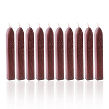 Carica l&#39;immagine nel visualizzatore di Gallery, Timbro Seal ceralacca 10pcs Wax Wick Sticks Wine Red - Ilgrandebazar
