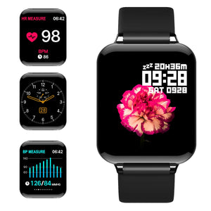 jpantech Smartwatch Donna Uomo Orologio Fitness Impermeabile IP68 GPS Nero - Ilgrandebazar