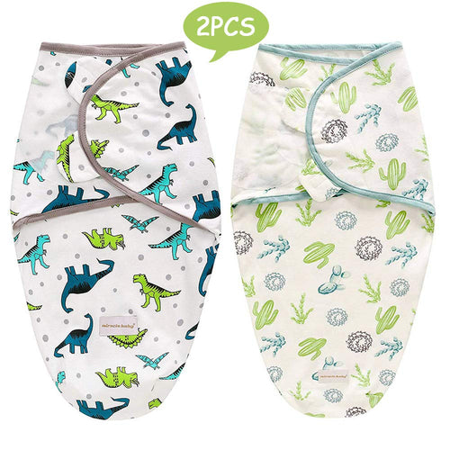 SaponinTree Copertina Neonati Cotone, 2 Pezzi Swaddle Coperta Neonato...