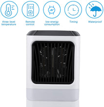 Carica l&#39;immagine nel visualizzatore di Gallery, Termoventilatore da bagno basso consumo con telecomando e timer, termoventilatore ceramica portatile elettrico 800W stufetta elettrica basso consumo Termostato con LED luci 7 colori (Giallo)