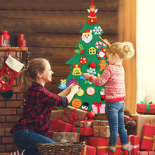 Carica l'immagine nel visualizzatore di Gallery, Bageek Albero di Natale in Feltro Natale Albero Decorazioni Natalizie per Bambini con 28pcs Decorativo Ornamenti