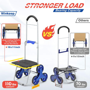 Winkeep Aggiornato Carrello Portaspesa, 2 en 1 Pieghevole Tipo 1 - Ilgrandebazar