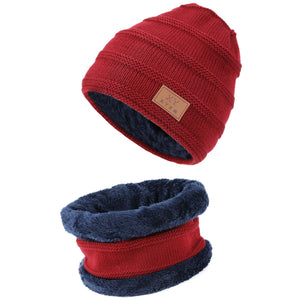 TAGVO Winter Beanie Hat Sciarpa Set Super Soft Fleece Fodera Interna Grande... - Ilgrandebazar