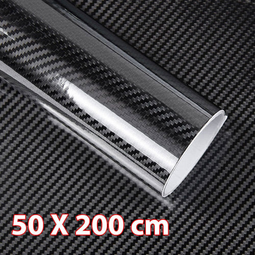 2x Rotolo pellicola EFFETTO carbonio 5D adesivo LUCIDO moto auto tuning... - Ilgrandebazar