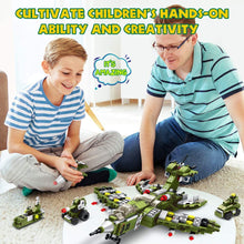Carica l&#39;immagine nel visualizzatore di Gallery, VATOS Giocattoli da Costruzione STEM Giocattoli di Ingegneria Cacciatorpediniere per Ragazzi 576 PZ Creativa 25 in 1 Educativo Kit di Blocchi di Costruzione Migliori Regali per Bambini 5-12 Anni