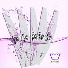 Carica l&#39;immagine nel visualizzatore di Gallery, Lictin Lime per Unghie Professionali - Set 12 Lime per Unghie 100/180 - Doppia Faccia Lavabile Smeriglio Manicure Utensili per Chiodo Lucidatura &amp; Messa in piega con 2 Strisce Lucidanti